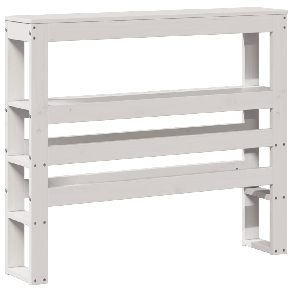 Bed Frame without Mattress White 75x190 cm Small Single Solid Wood Pine